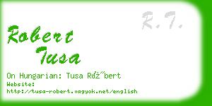 robert tusa business card